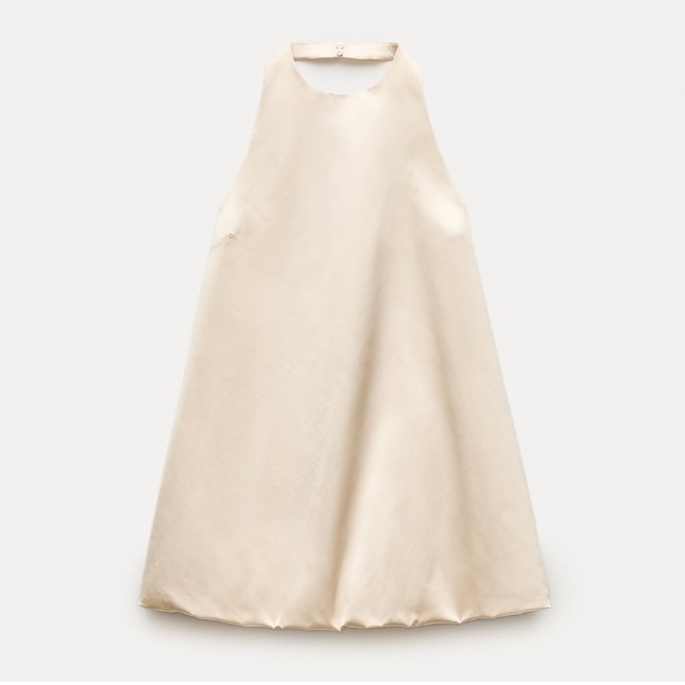 NWT Zara bubble halter dress - size small